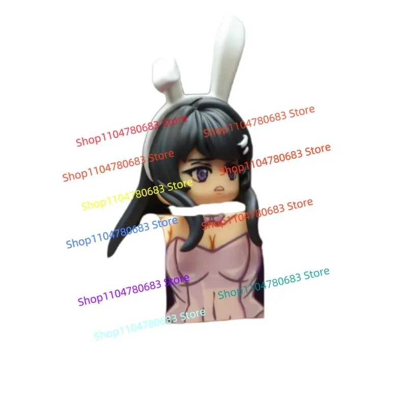 

MOC Строительный блок Kawaii Кролик Девушка Мини-фигурка Сборка Модель Орнамент Аниме Мультфильм Аксессуары Игрушка Праздничный Подарок Коллекционная