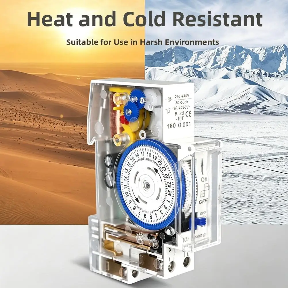 24 Hour Mechanical Timer Switch Battery Operated Timing Controller Electronic Timing Device Household Electrical Equipment