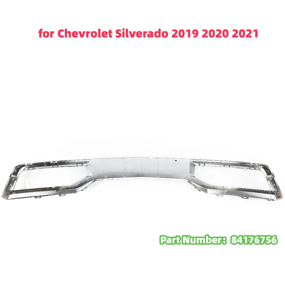 

Chrome Front Bumper Skid Plate Cover for Chevrolet Silverado 2019-2021ABS Cars accessories Front bumper trim panel 84176756