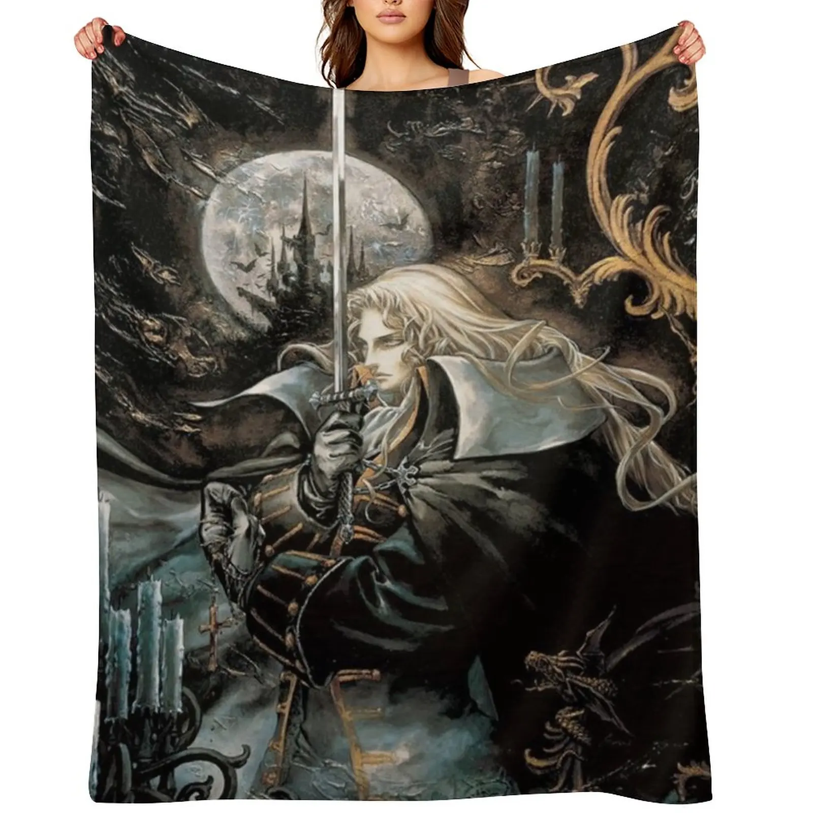 

Castlevania Throw Blanket Bed covers wednesday Decoratives Softest Blankets