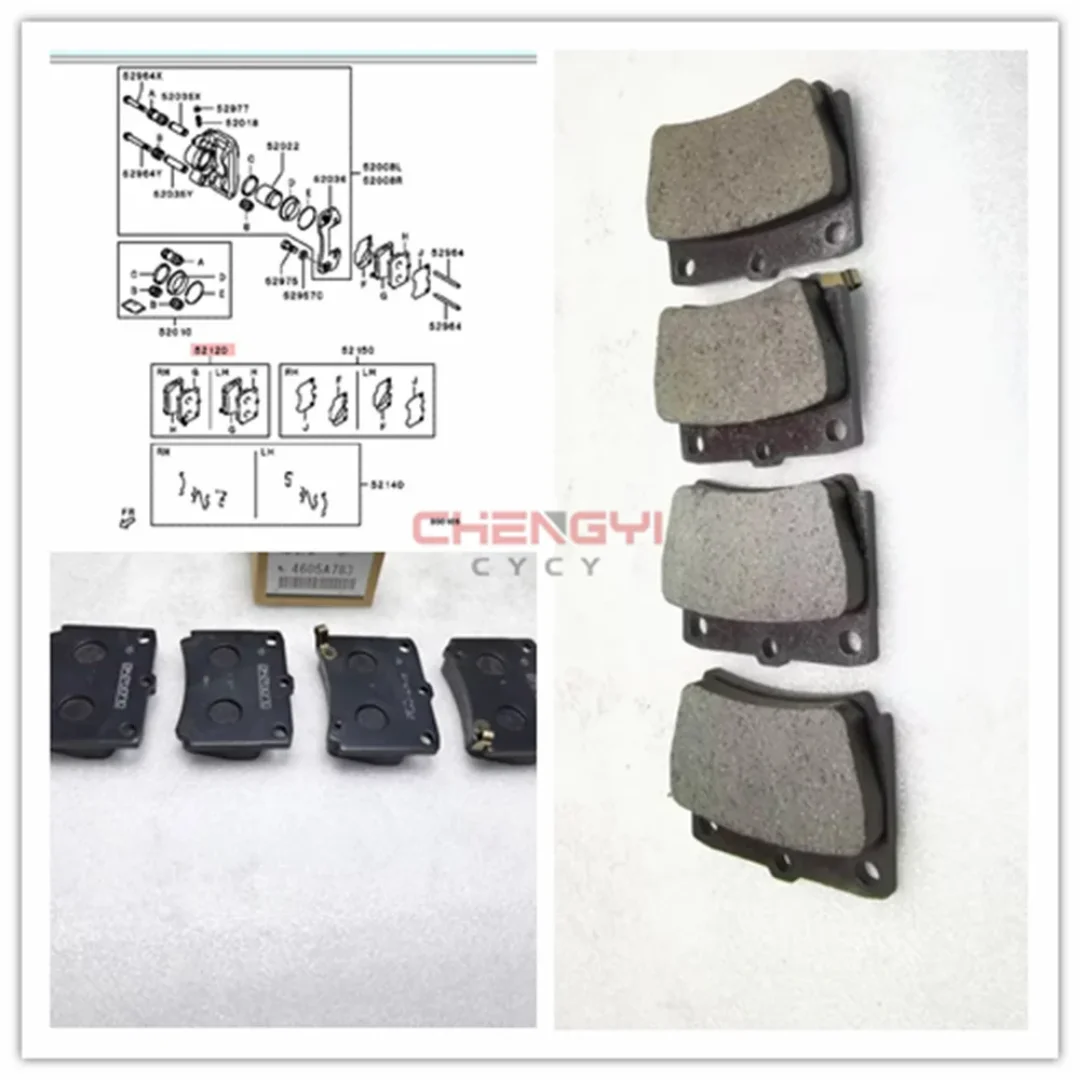 

After Wheel Cylinder Caliper Brake Front Brake Pad Fit For Pajero Montero Sport KG4W KG6W KH4W KH6W KH9W KR3W KS5W 4605A783