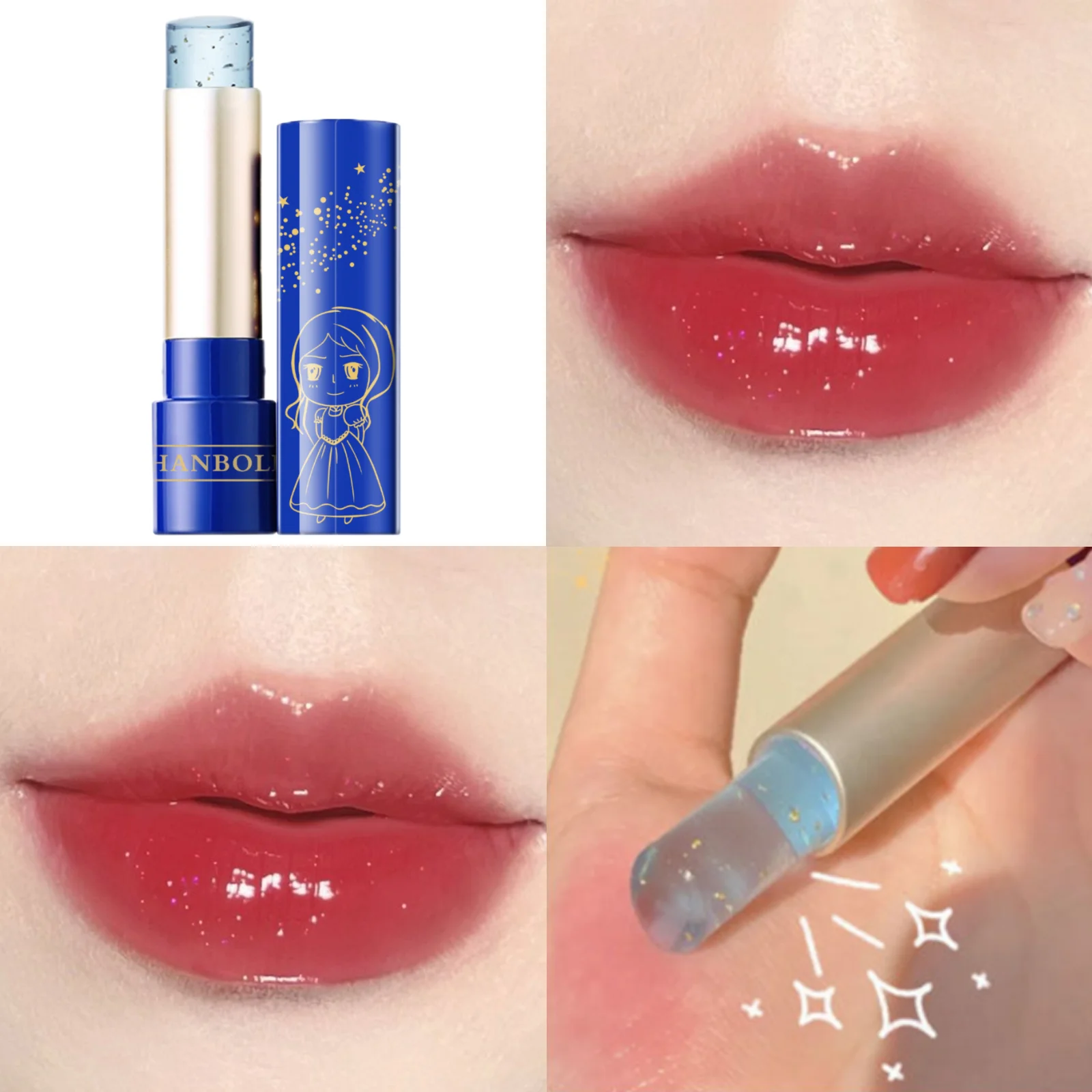 1pc Jelly Lipstick - Temperature Sensitive Color Changing, Moisturizing, Waterproof, and Nourishing, beauty-Looking Lips