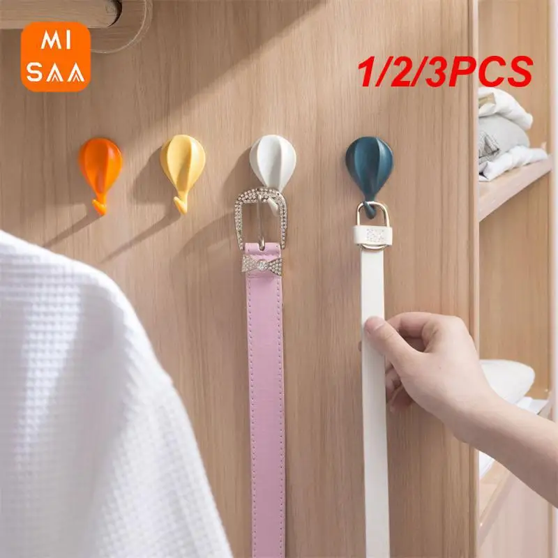 1/2/3PCS Hot Air Balloon Wall Hanging Hot Air Balloon Shaped Structure Imple And Durable Multi Scene Hanging Object Use Key Hook