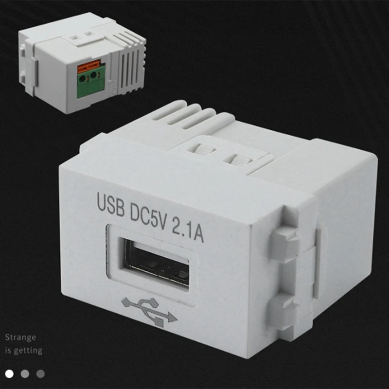New-6X โทรศัพท์ชาร์จแผงโมดูล USB 220V ซ็อกเก็ต 5V 2.1A USB ชาร์จซ็อกเก็ต Switching ADAPTER