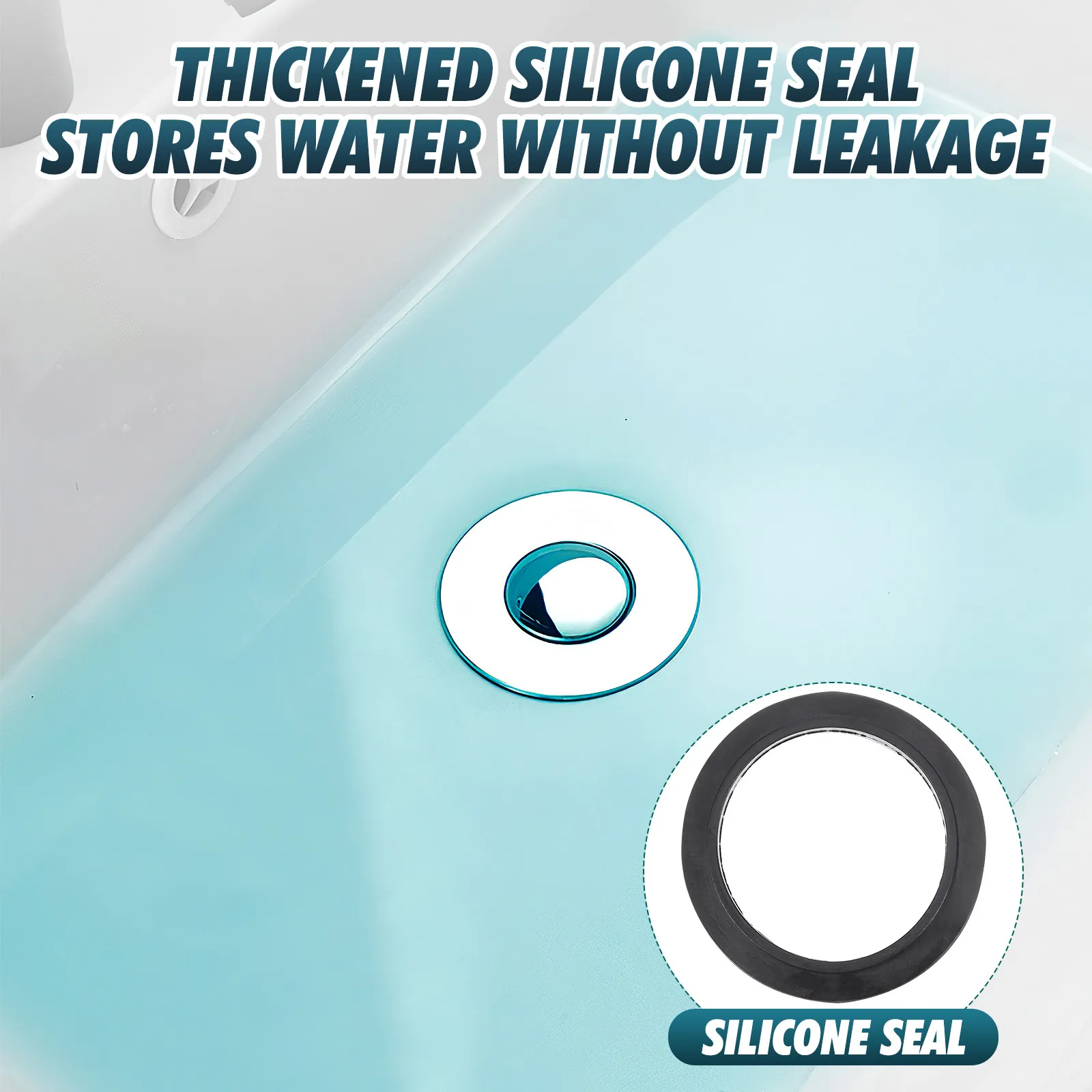 

Нажимной сливной фильтр-пробка для раковины в ванной, сменный, из ABS-пластика и нержавеющей стали, с защитой от засоров, для умывальника