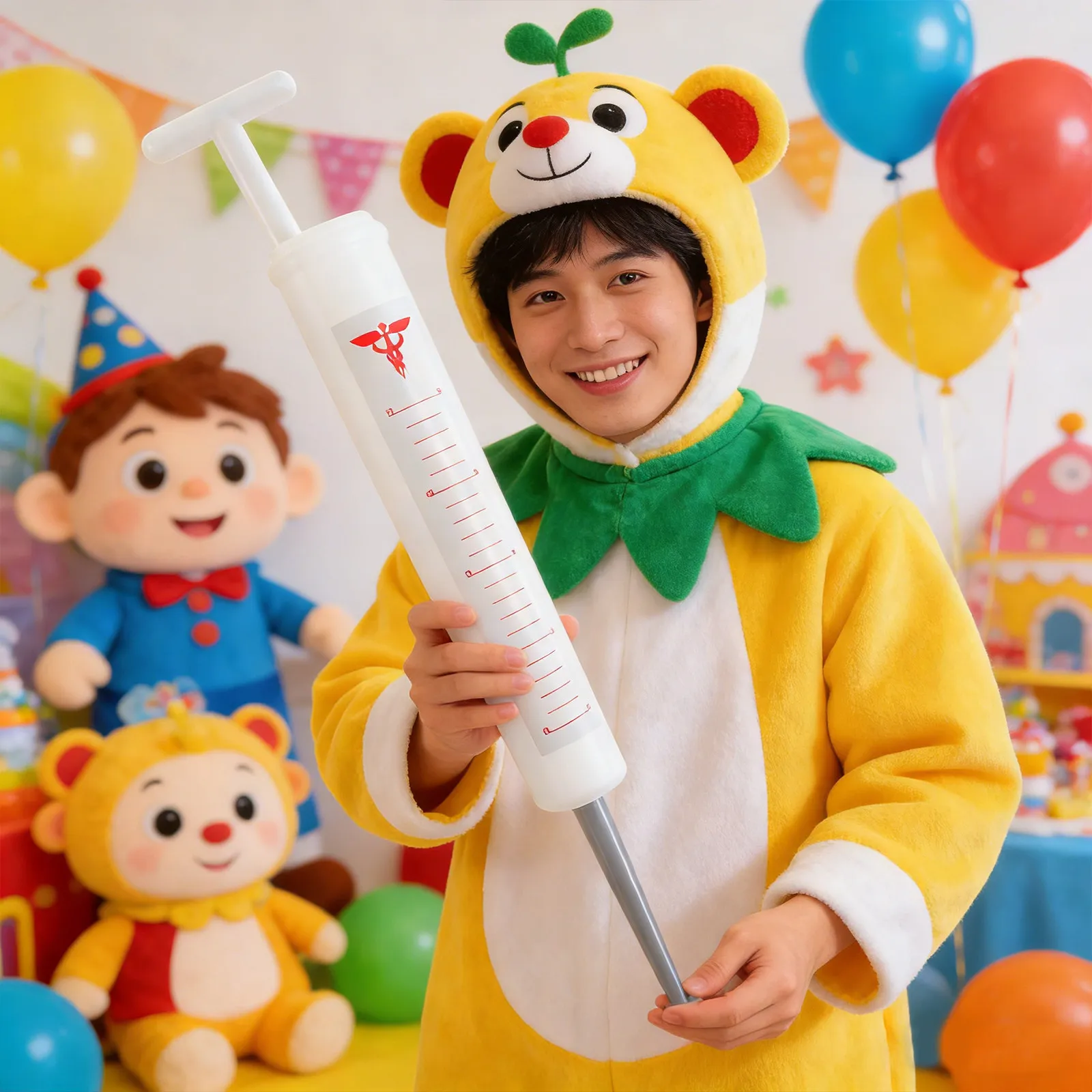 

2Pcs Jumbo Thermometer Prop Giant Medical Tool for Doctor Nurse Cosplay Costume Party April Fools Day Prank Decoration Realistic