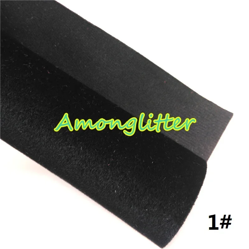 Amonglitter Wholesales Leather Supplier Color Matching Suede Synthetic Faux Fabric Leather Sheets For Bows DIY 21x29cm MB068