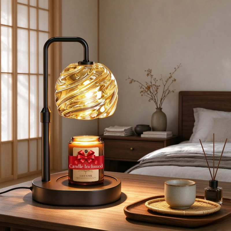 Aromatherapy Candle Warmer Lamp Smokeless Adjustable Vintage Night Light Wax Melt Home Gift Aesthetic Decor Daily Use Pc For You