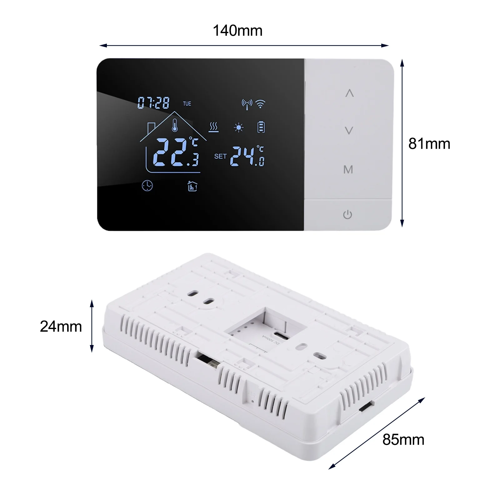 WiFi Thermostat For Tuya App 7 Day Programmable Heating Controller With Voice For Gas Boiler HVAC