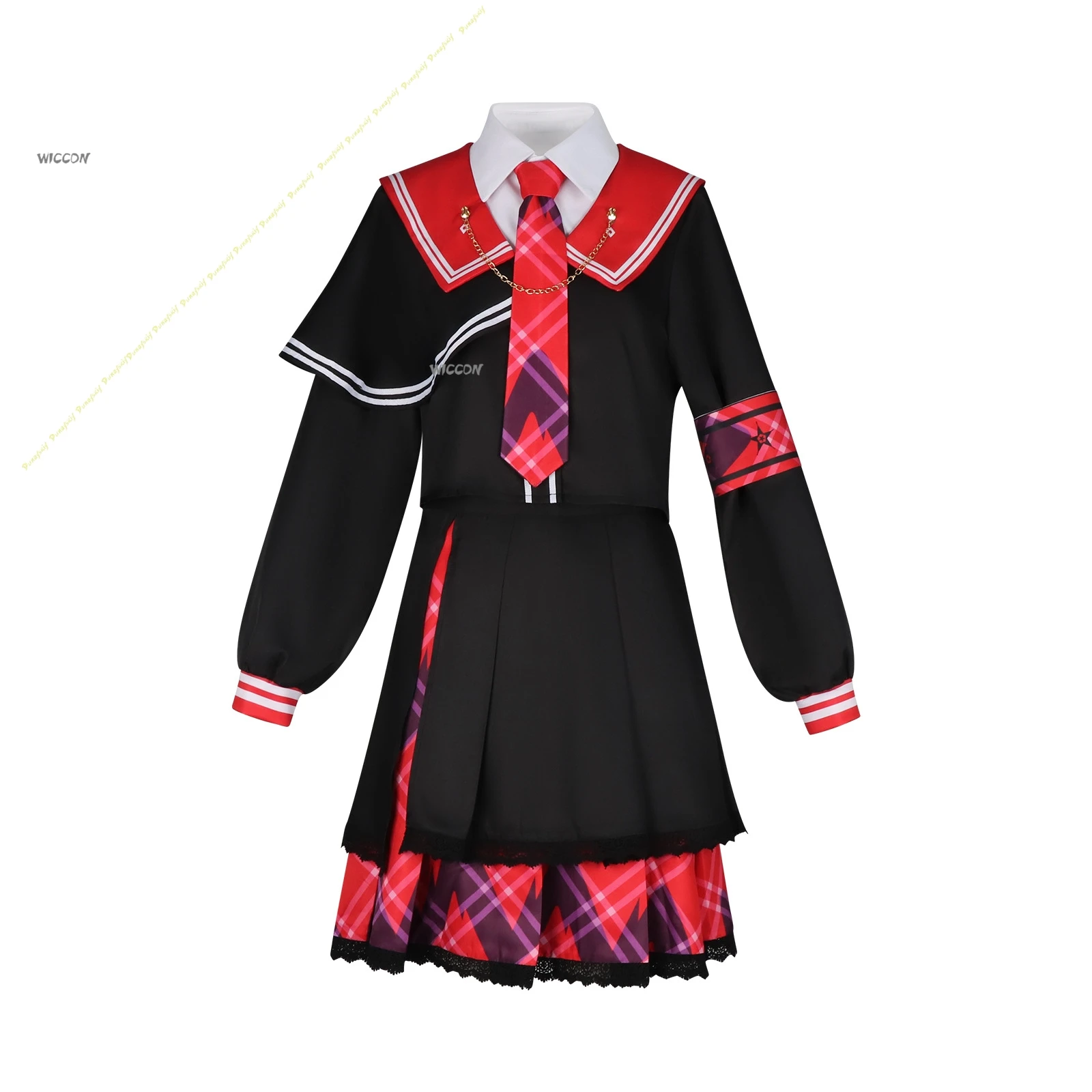 Disfraz de Anime Nikaidō Hiro para niñas, zapatos de vestir, traje mágico negro Y2k, uniforme escolar para fiesta, escenario, diario, Navidad y Halloween