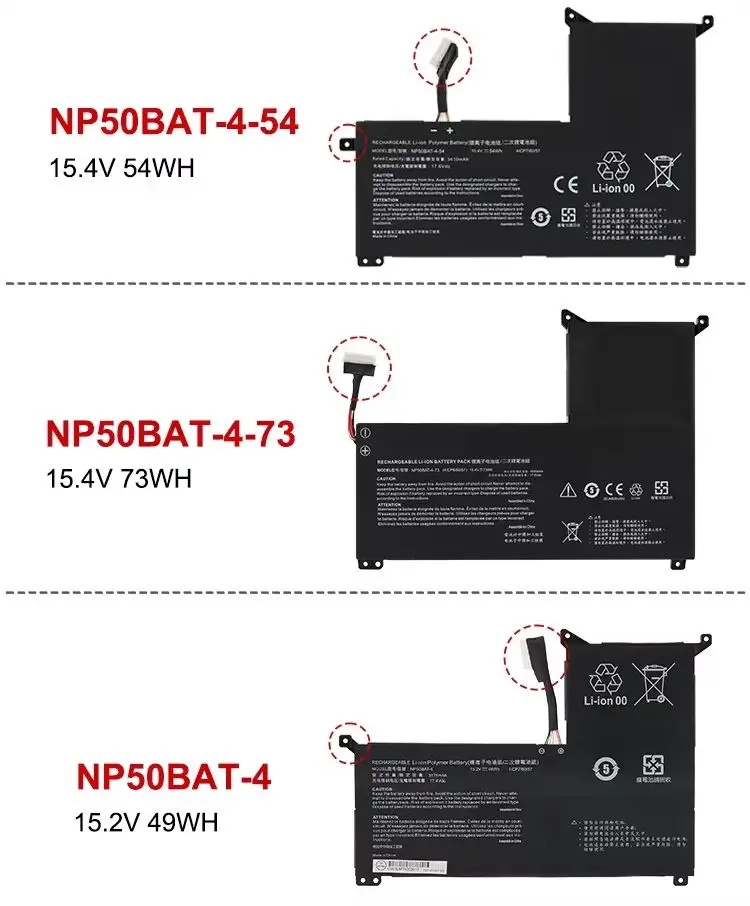 

new for thunderobot TR911M HJK F117-7 X15 NP50BAT-4 MKNP55HJ MKNP71HP battery