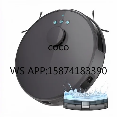 DToF Laser Navigation Robot Vacuum Cleaner, 150 Mins Long Runtime Wet Dry Mop with HEPA Filter & Alexa Voice Control
