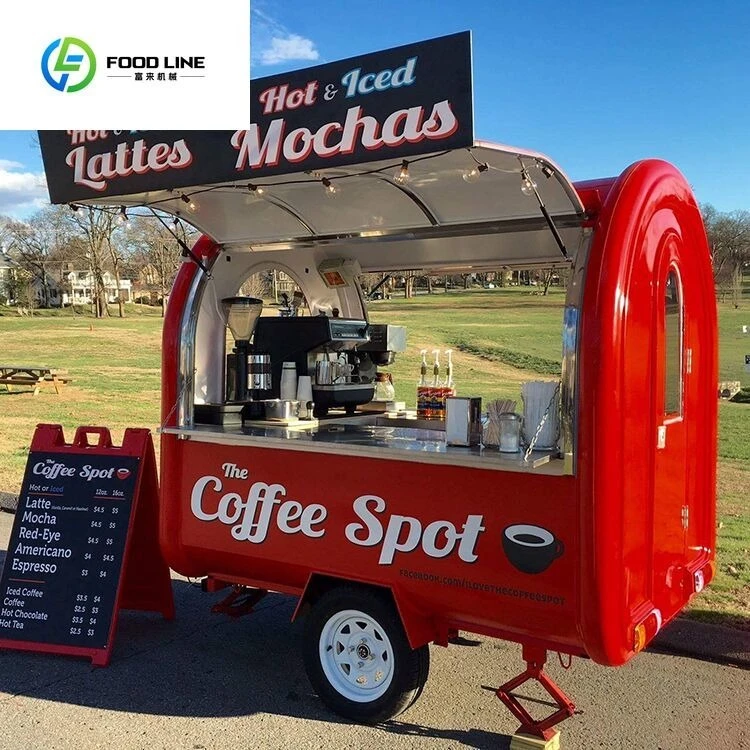 Multi-function Shaved Ice Cart China Food Trailers Fully Equipped Hot Dog Coffee Ice Cream Truck with Full Kitchen