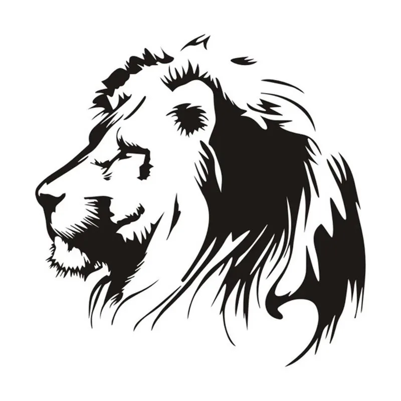 

Car Stickers Meditating Lion Accessories Para Auto Scratch Waterproof Adhesive Autocollants Capot De Voiture For BMW 트럭 스티커