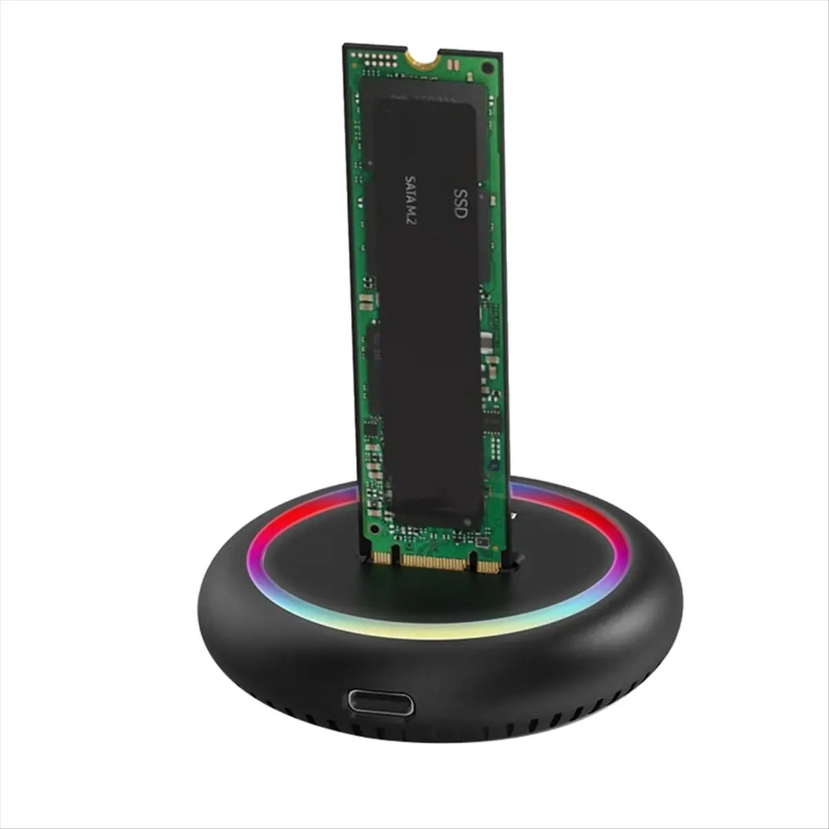A46U SSD Enclosure Dual Protocol M.2 SSD Case USB3.1 10Gbps/S NVME+NGFF SSD Enclosure M.2 TYPE-C Docking Station