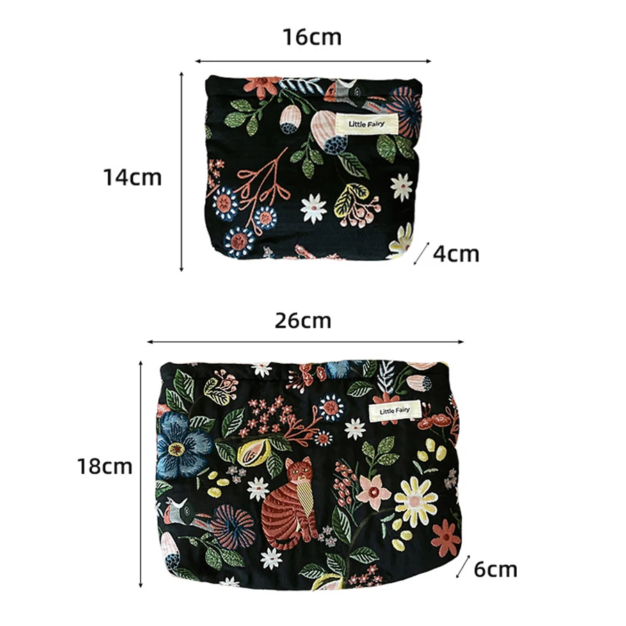 Nuova piccola borsa per cosmetici da donna modello vegetale portatile piccola borsa per riporre assorbenti igienici borsa per chiavi portamonete per pendolari borsa per carte portatile
