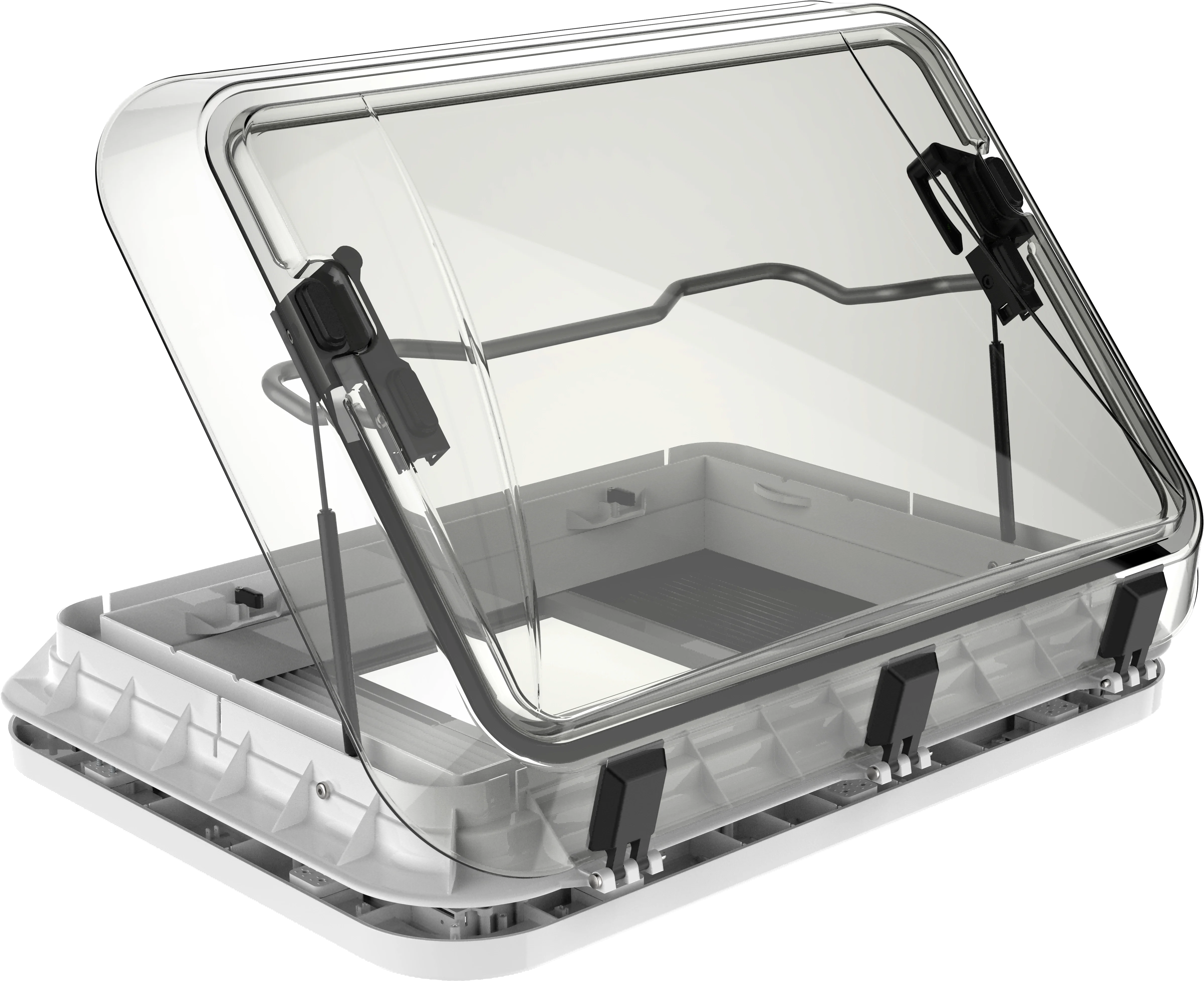 

700x500 CM RV Skylight with Shade & Mosquito Screen with LED Light Roof Vent for RV Camper Trailer Motorhome