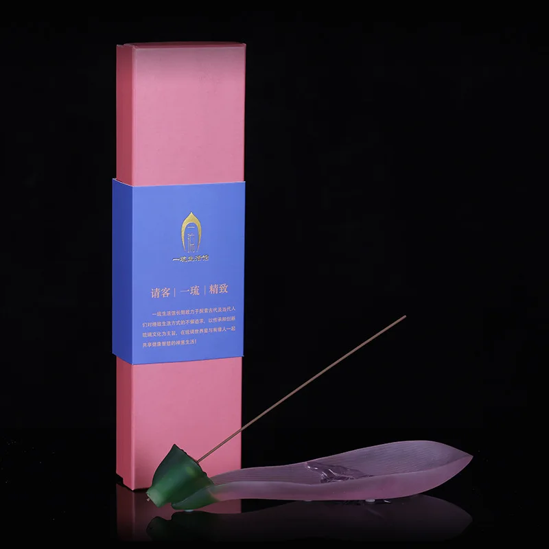 Glass Burner for Home Zen Holder Stick Indoor Tray Plate Seat Incense Box Smart