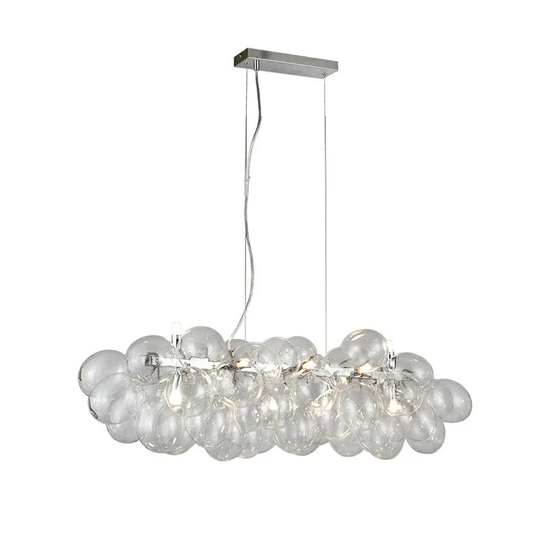 Bubble Glass LED Hanging Lamps Chandelier Lighting Suspension for Living Room Home Decor Indoor Lighting