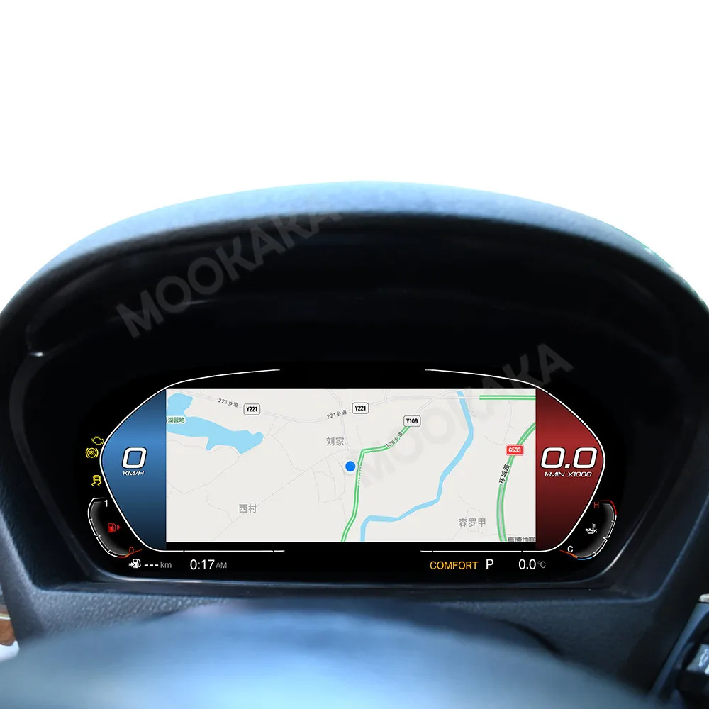 12.3 inch Screen Linux OS Car LCD Digital Cluster Instrument Virtual Cockpit For BMW X5 F15 E70 X6 E71 F16 2007 - 2019 LCD Dash