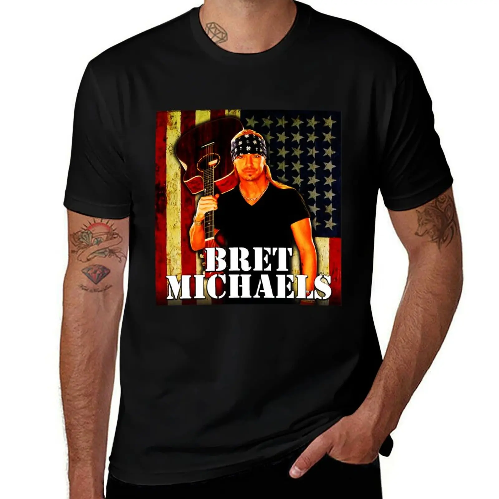Regalo para hombre, camiseta con diseño de lujo de músico, estilo americano, para fanáticos de la película, talla grande, básica, de manga corta