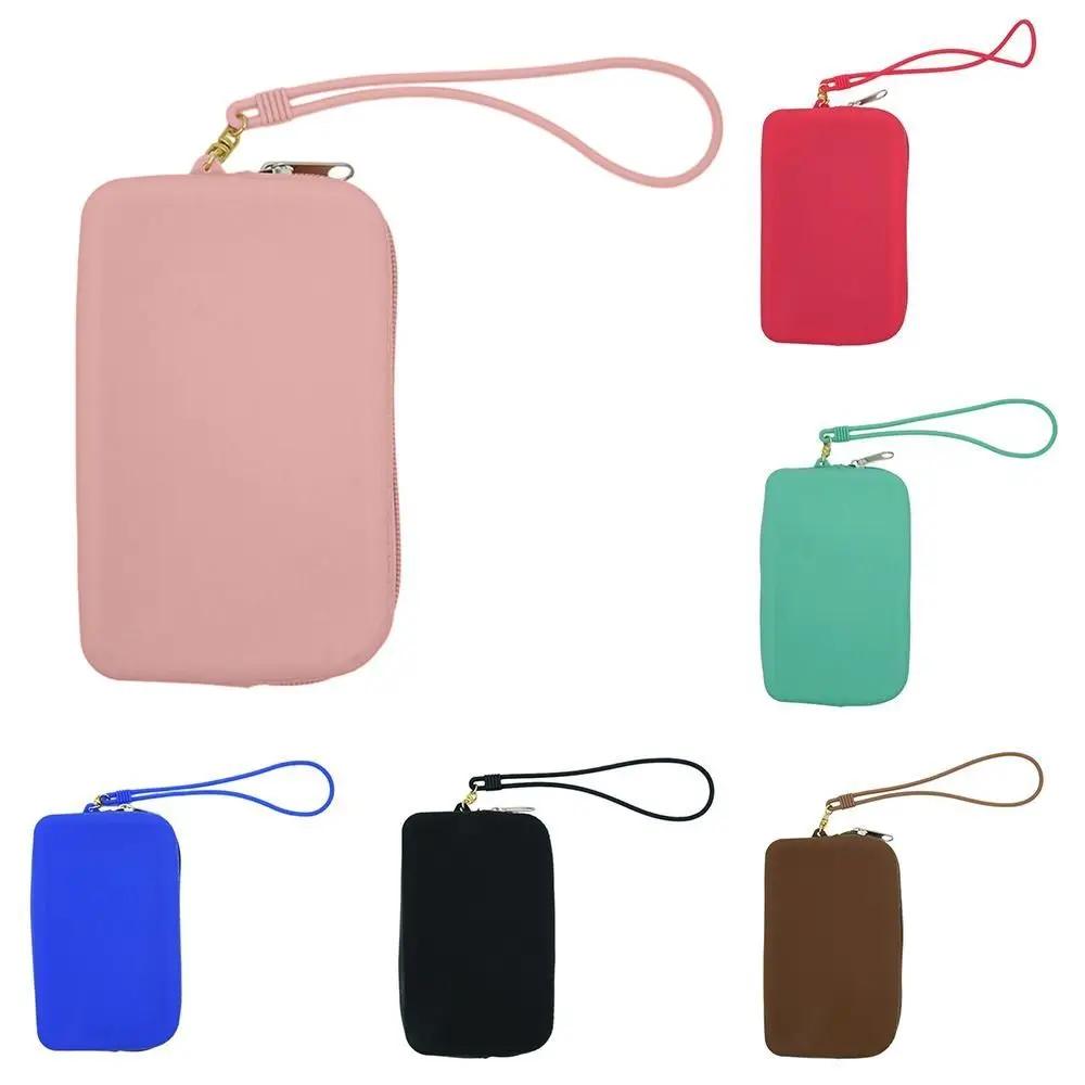 Fashion Multifunction Rectangular Wallet Space Saving Waterproof Storage Bag Silicone Coin Purse Women
