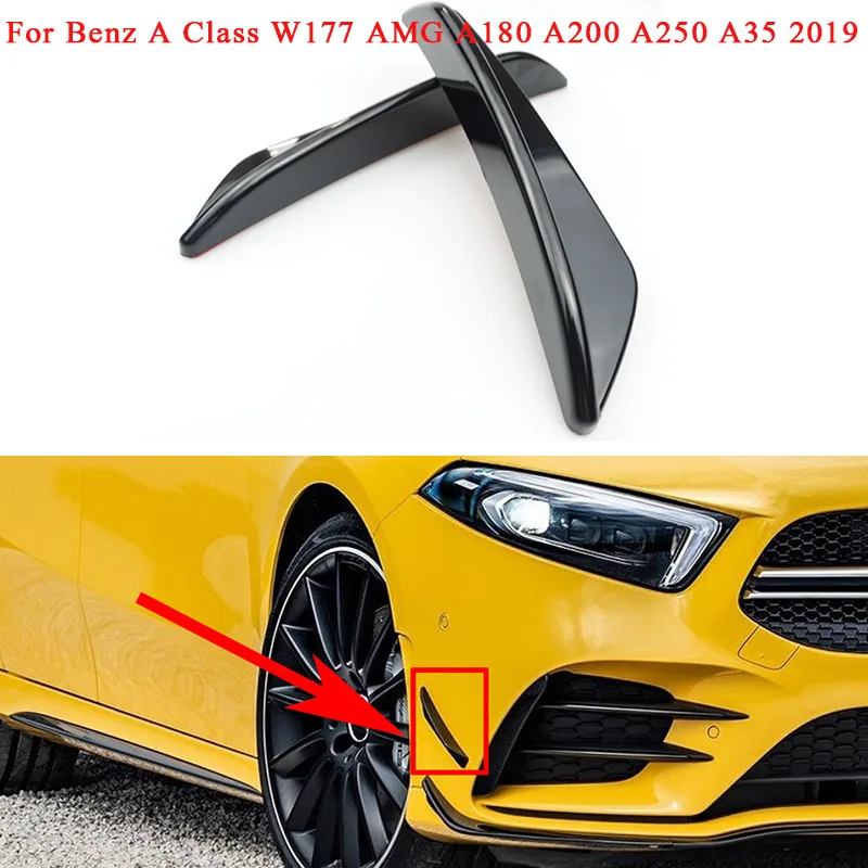 

For Benz A Class W177 A160 AMG A180 A200 A250 A35 2019-2025 Front Side Bumper Fog Lamp Air Vent Cover Trim Sticker