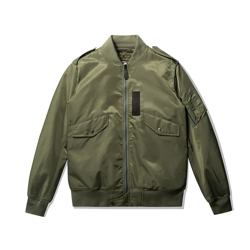 

Men's Flight Jacket L-2 Military Style Regular Fit Casual Streetwear