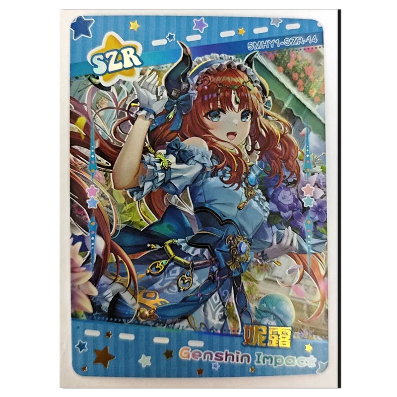 Goddess Story Flower girl SZR card Hatsune Miku Furina Nahida Nilou Shenhe Sangonomiya Kokomi boy Toy collection Birthday gift