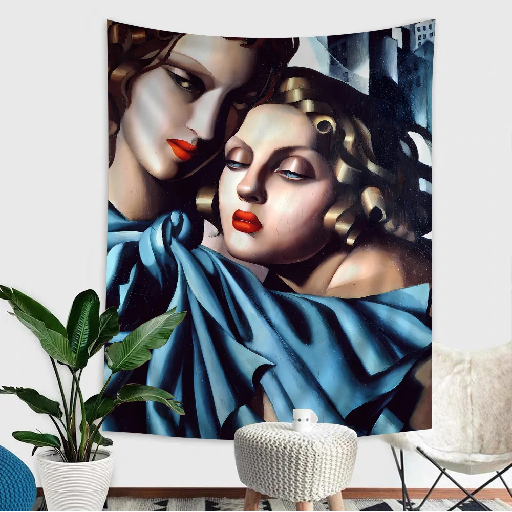 Tamara De Lempicka Artwork Chart Tapestry for Living Room Home Dorm Decor Art Home Decor