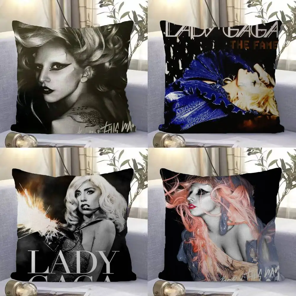 

Singer L-Lady Gaga Mayhem Personalized Pillow Dust Cover Bedroom Kids Party Decoration Pillowcase Birthday Children Gift