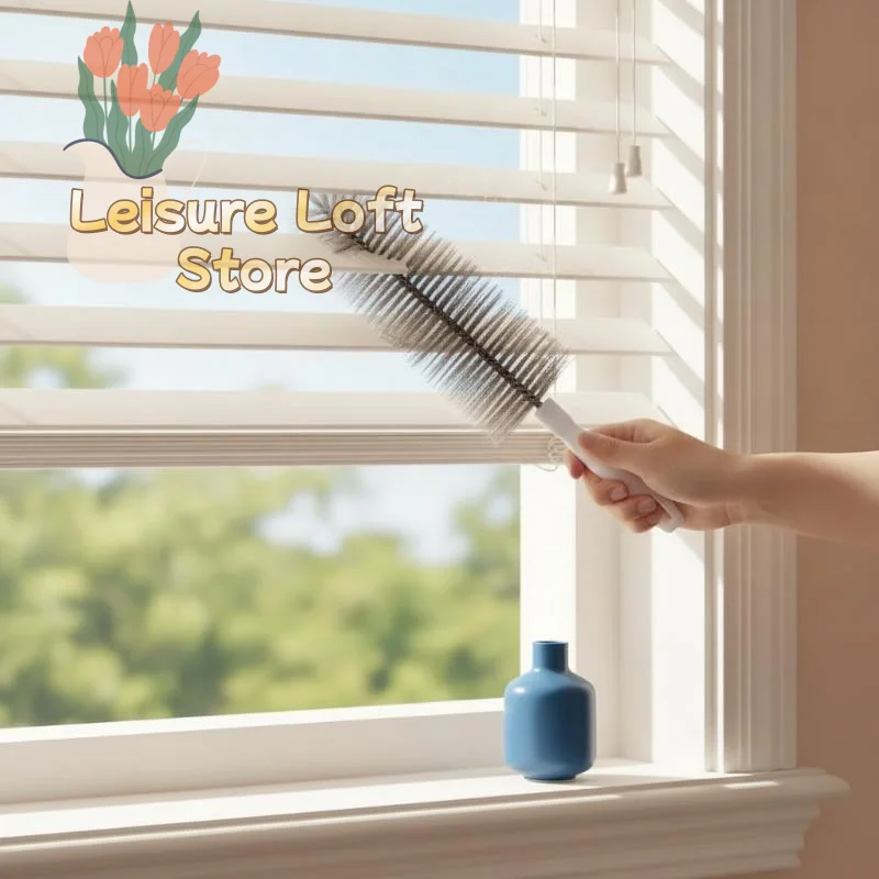 Fan Dust Removal Brush Bendable Washable Multifunctional Cleaning Tool for Blinds Air Conditioner Vent Household