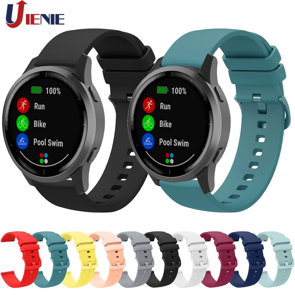 18/20/22มม.นาฬิกาซิลิโคนสำหรับ Huami Amazfit GTR 3 2 2e 47มม./Bip lite GTS 2 Mini สายนาฬิกาสร้อยข้อมือสำหรับ Haylou Ls02