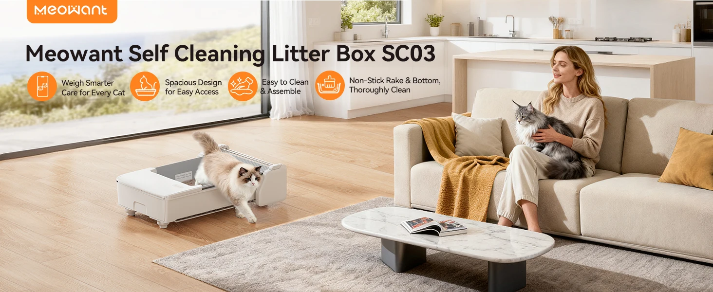 self cleaning litter box