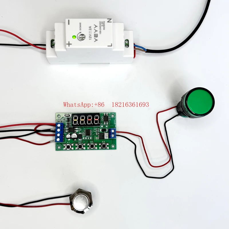 

Модуль переключателя полевого транзистора MOSFET с задержкой по времени, силовой транзистор с одним триггером, циклом синхронизации 12v24v