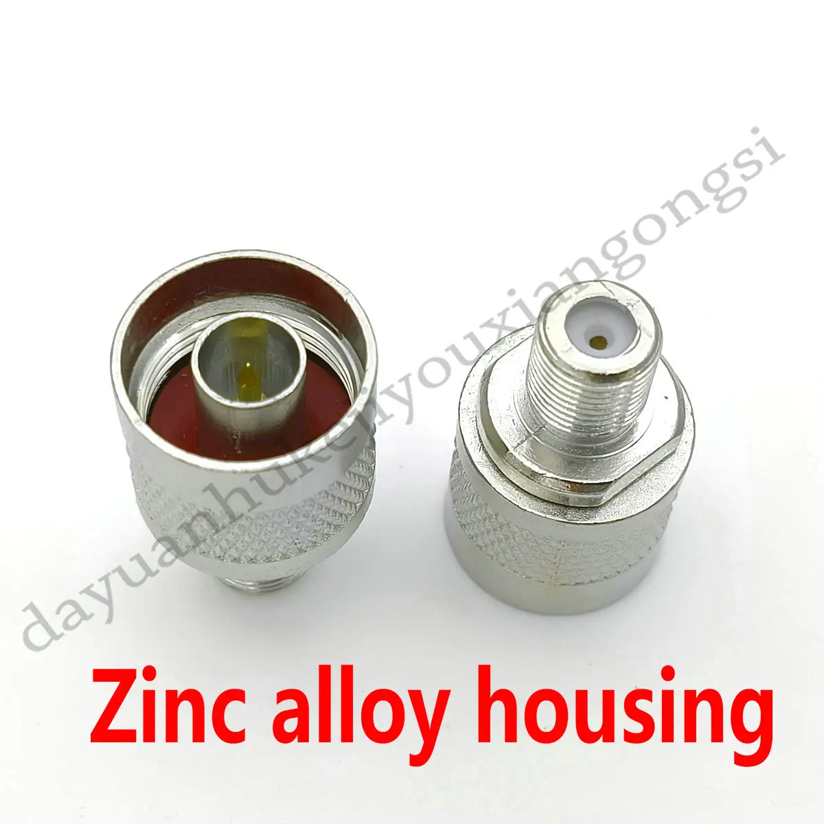 adaptador de conector coaxial rf reto carcaca de liga de zinco n plugue macho para f femea jack 100140 pcs 01