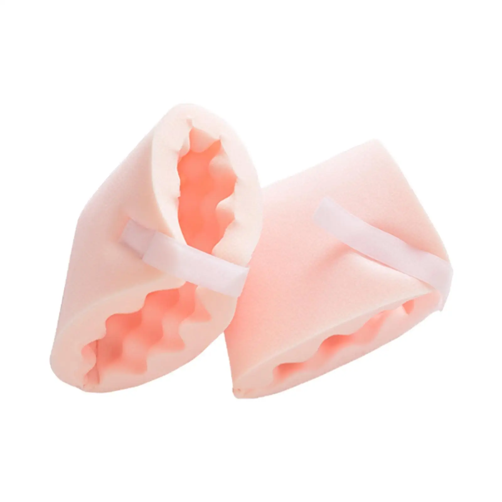 2Pcs Heel Protector Cushion Pink Adjustable Thick Washable Ankle Protect Foot Support Pillow for Elder Ulcers Bed Sores Injuries
