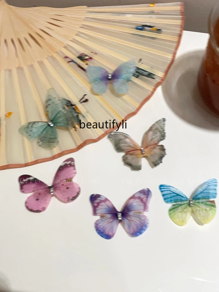 

Special-Interest Design Simulation Butterfly Side Clip New Unique High Sense Fairy Decorative Headdress Side Clip