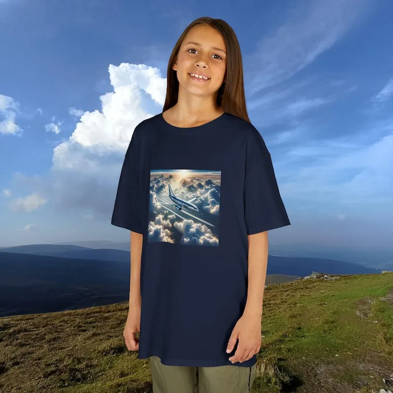 

Kids Tee, Boeing 737 in the Sky, Aviation Shirt, Airplane Lover Gift, Pilot Tee, Aircraft T-Shirt