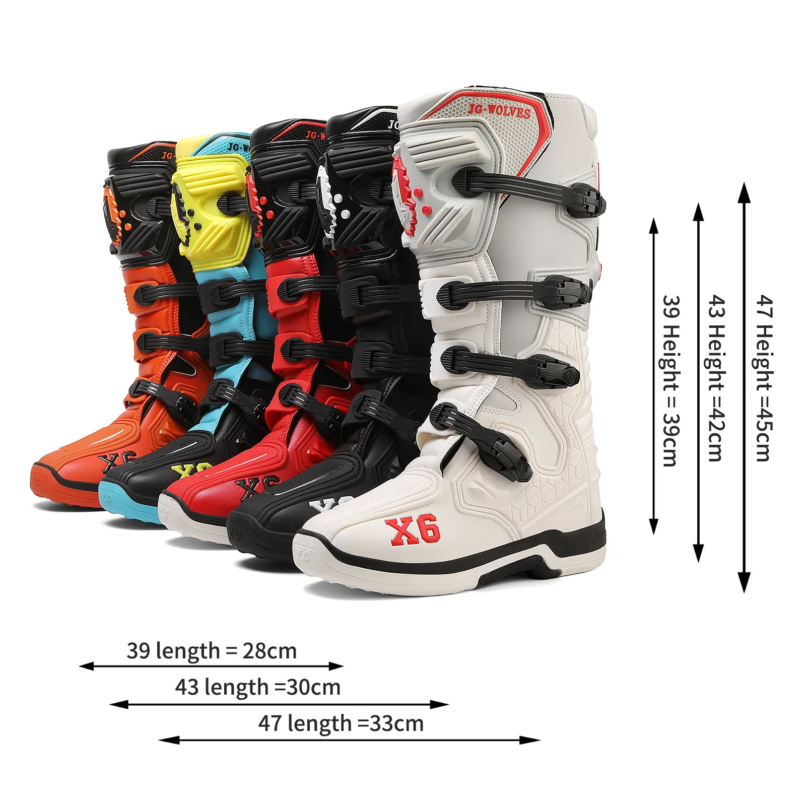 

Motorcycle Boot Men Women Riding Mid-Calf Ankle Protective Shoes Moto Motorbike Equipment Racing Long Motorcycle Boots Men