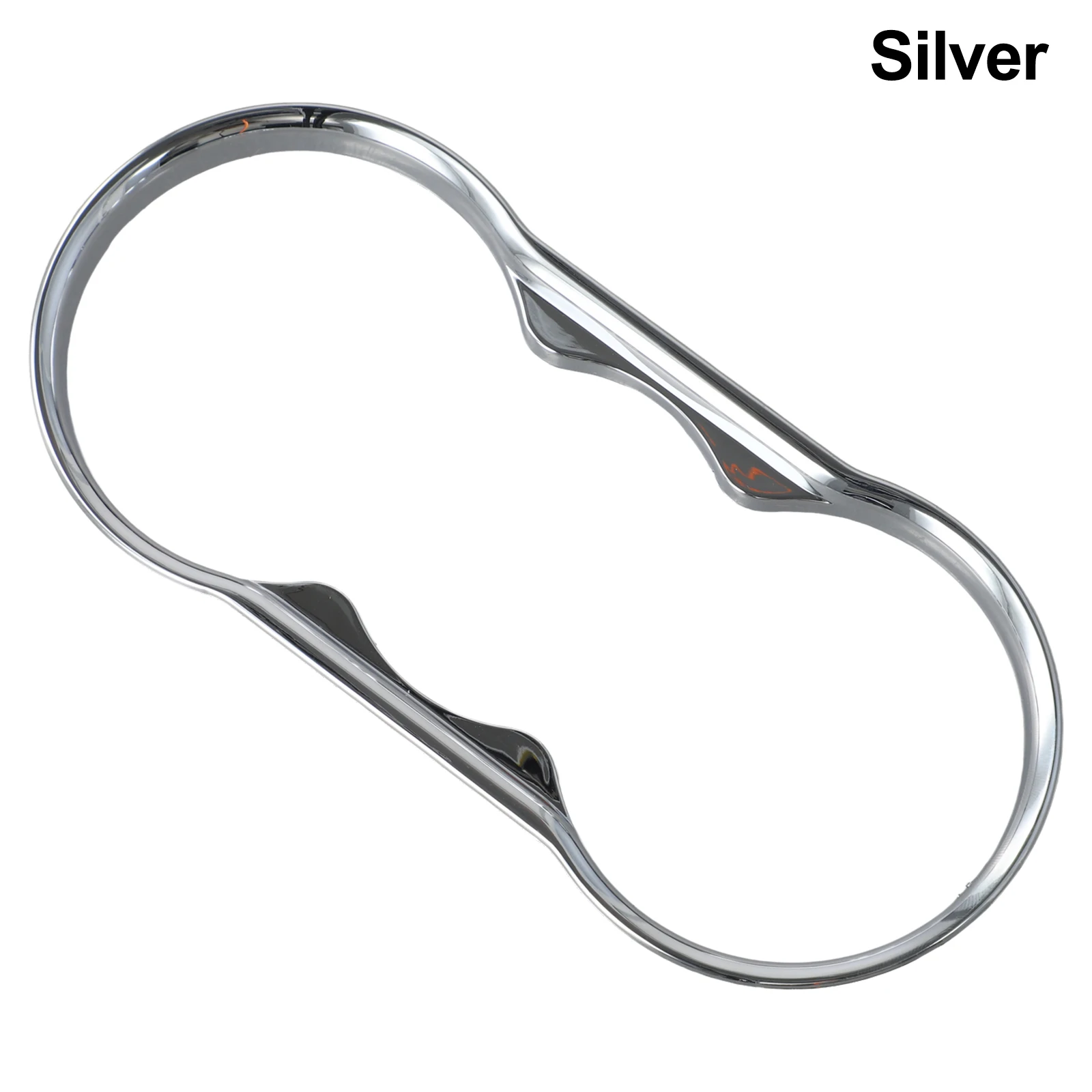 

For Fiesta MK7 2009-2013 Fiesta MK7 Accessory ABS Cup Holder Cover Modern Interior Upgrade Stylish Silver Finish