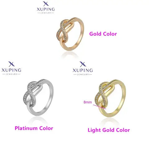 Xuping Smycken Mode Trend Fingerring Enkel Ny Ankomst Kvinnor Par Festpresent X000714506 6 best sales Xuping smycken i rostfritt stål - №6