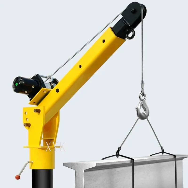 Truck 12V Vehicle 24V Mini 1 Ton Lifting Jib Crane Handling Warehousing Transportation Transportation view 3