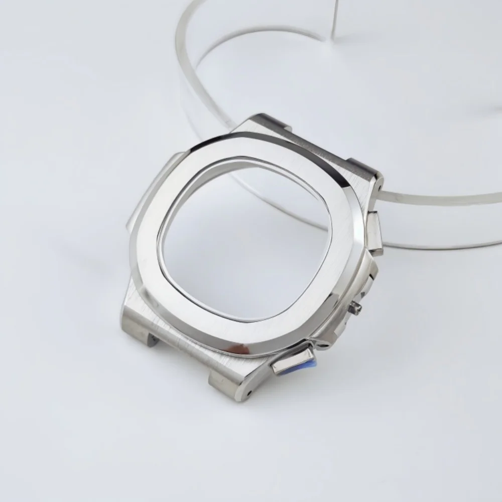 Cassa cronografo VK64 VK63 Parrot PP Cassa al quarzo lucido Accessori per il montaggio di orologi subacquei migliorati Dimensioni 39,5 mm