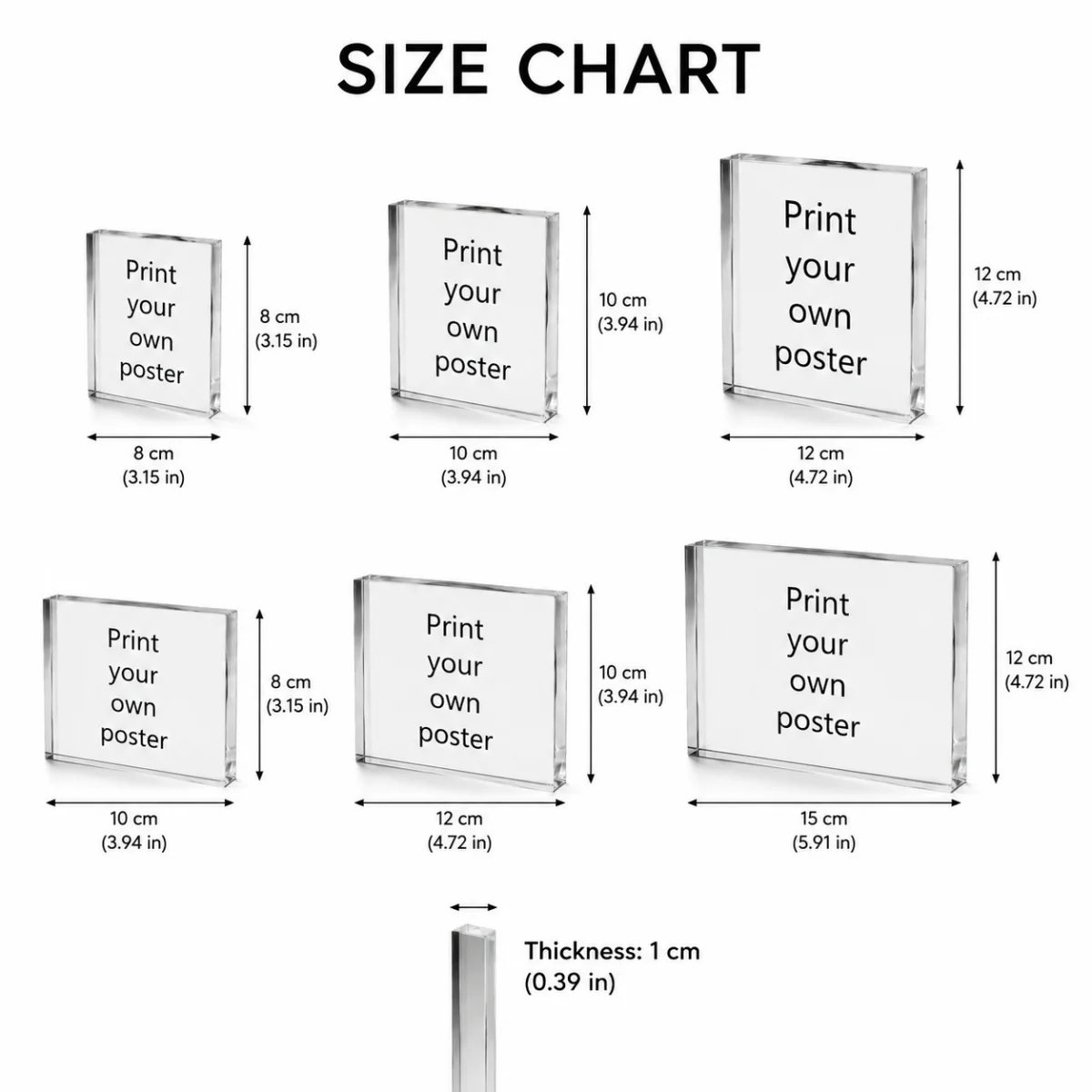A Personalized Custom Acrylic Block—Suitable for Various Occasions, Available in Multiple Sizes, and A Unique Decorative Piece.