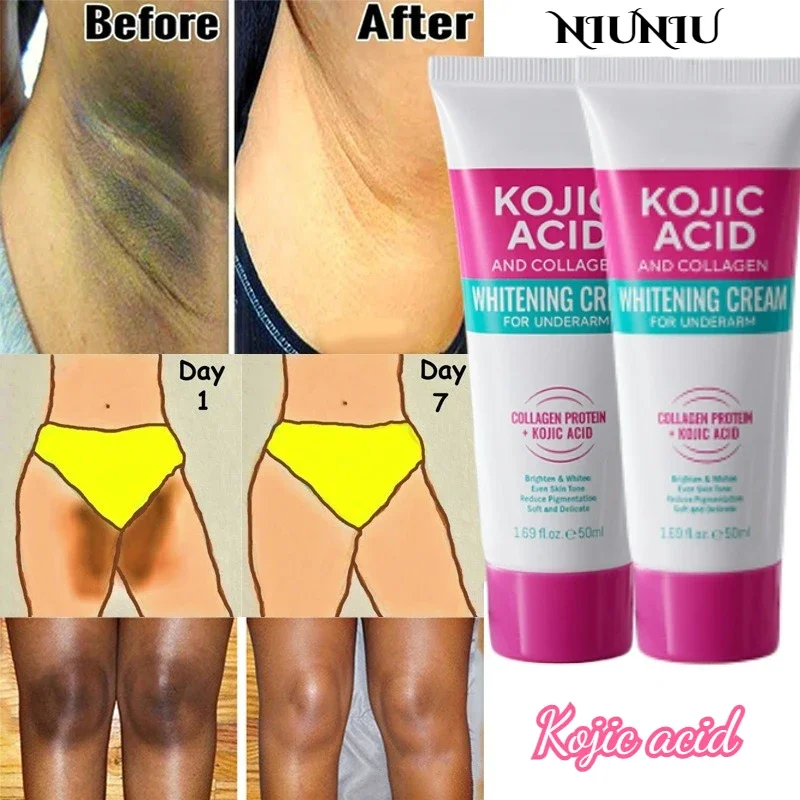 

Collagen Underarm Cream Lightening Melanin Moisturizing Kojic Acid Cream Fade Dull Hand Body Elbows Fast Smooth Nourish Lotion