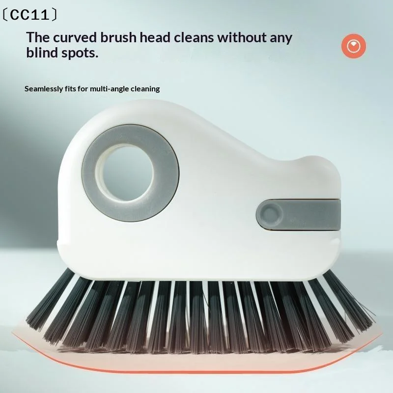 1pc 2 In 1 Window Groove Cleaning Brush Door Groove Sliding Door Track Floor  Hand Held Crevice Cleaner〔CC11〕