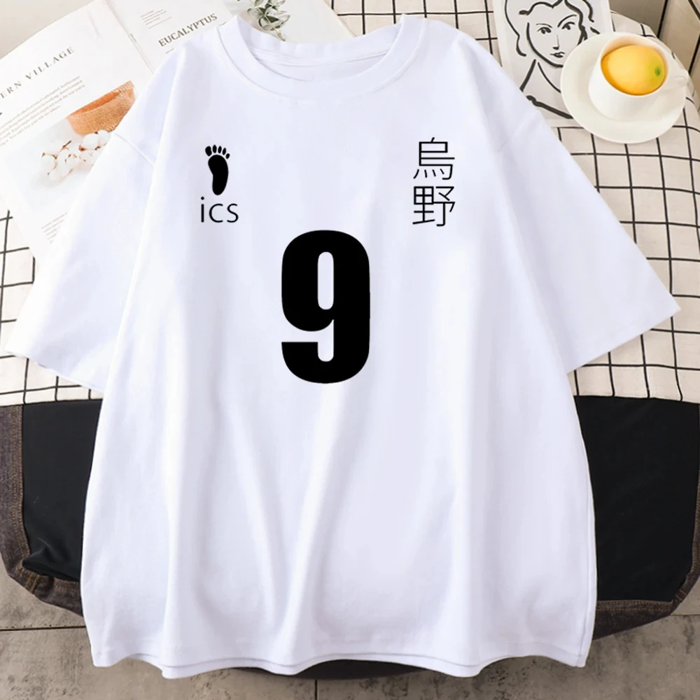 Kageyama Tobio Anime Haikyuu Print Mans Cotton t-shirt personalità All-math Summer traspirante uomo manica corta Oversize top