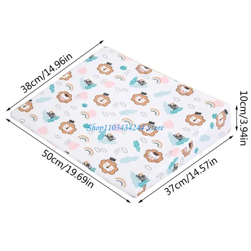 النوم الآمن الطفل إسفين وسادة يمنع الاختناق والمغص حديثي الولادة وسادة المنحدر ووسادة مريحة لعربة سرير طفل هدية