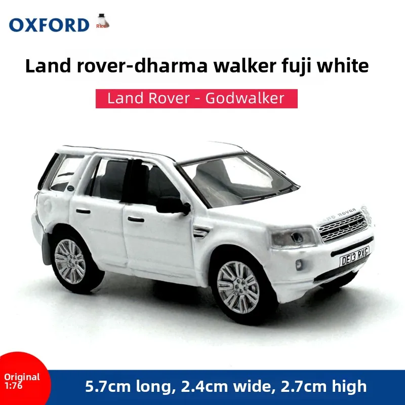 Diecast OXFORD Scala 1:76 Land Rover Skywalker Jeep Fuji Modello di auto in lega bianca Giocattolo da collezione Regalo Souvenir Display Ornamento